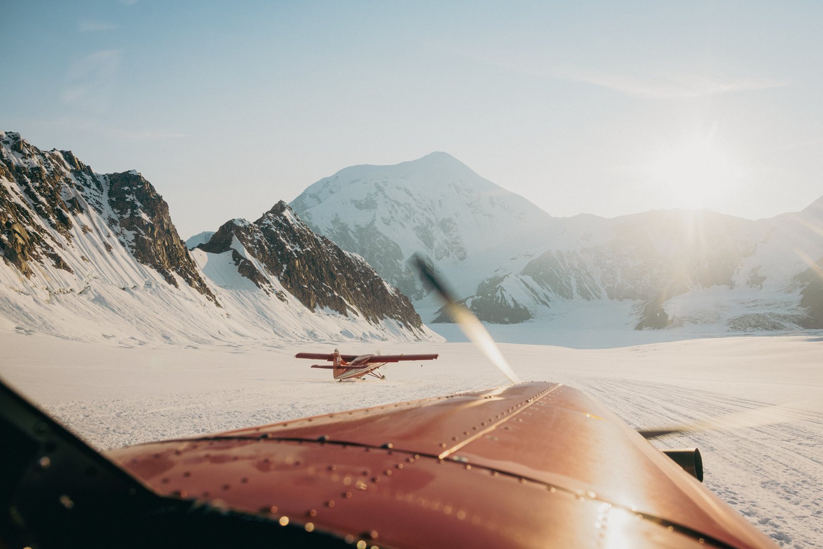 Alaska 2024 land-tour photography: Glacier landing · Denali