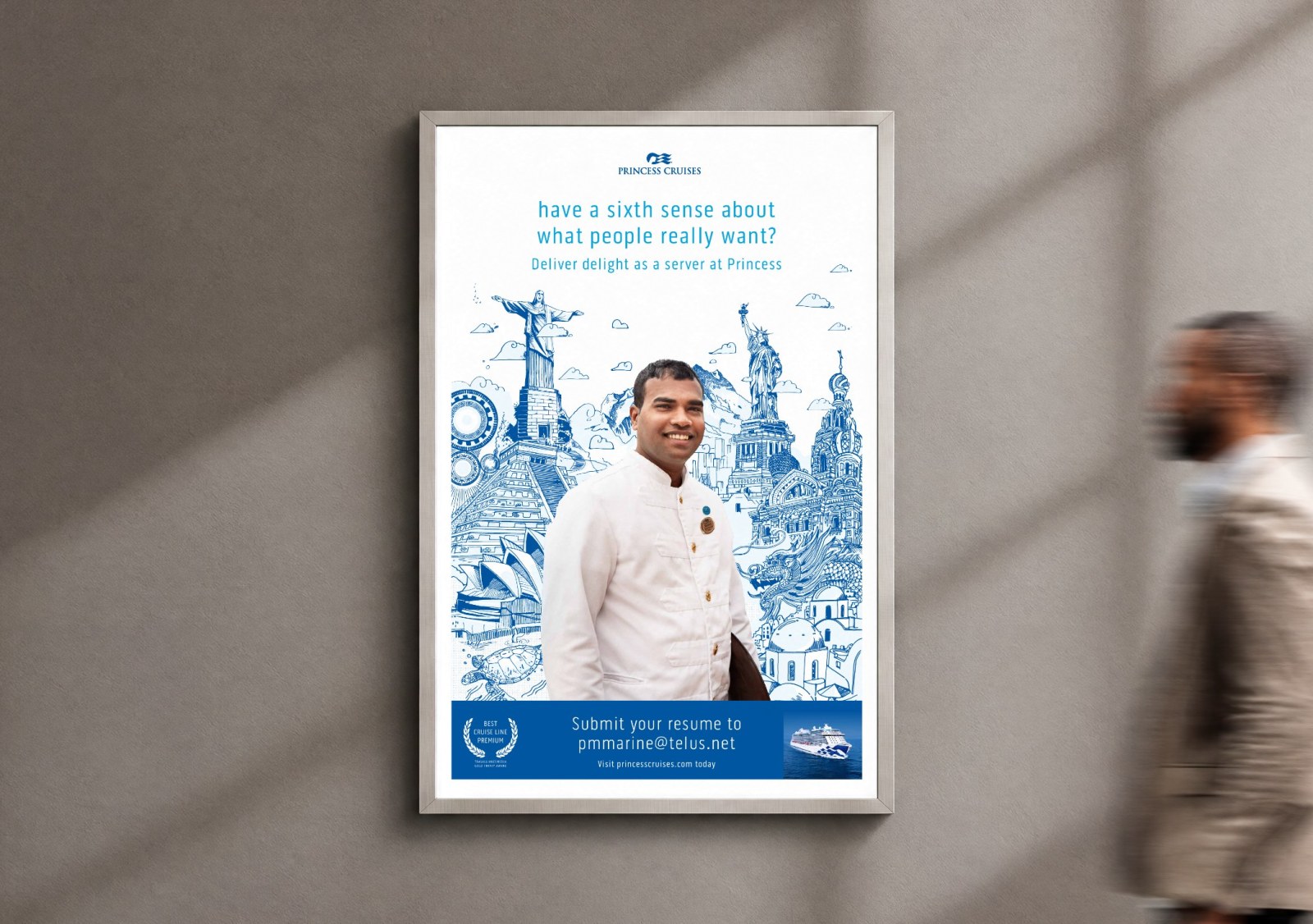 Princess employer-brand recruiting poster